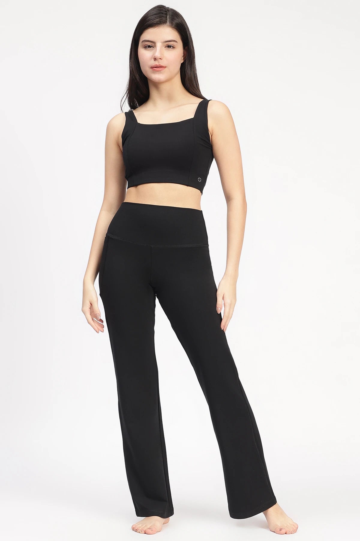 Elope Sienna Flare Yoga Pants Black