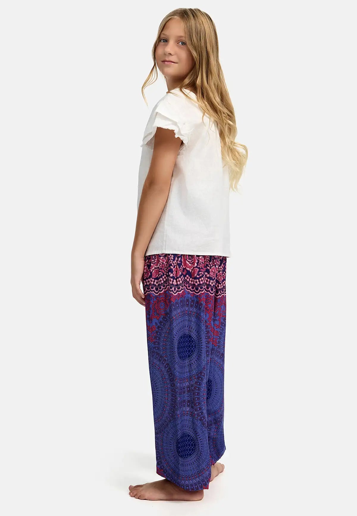 Kids Harem Pants Rosy Mandala