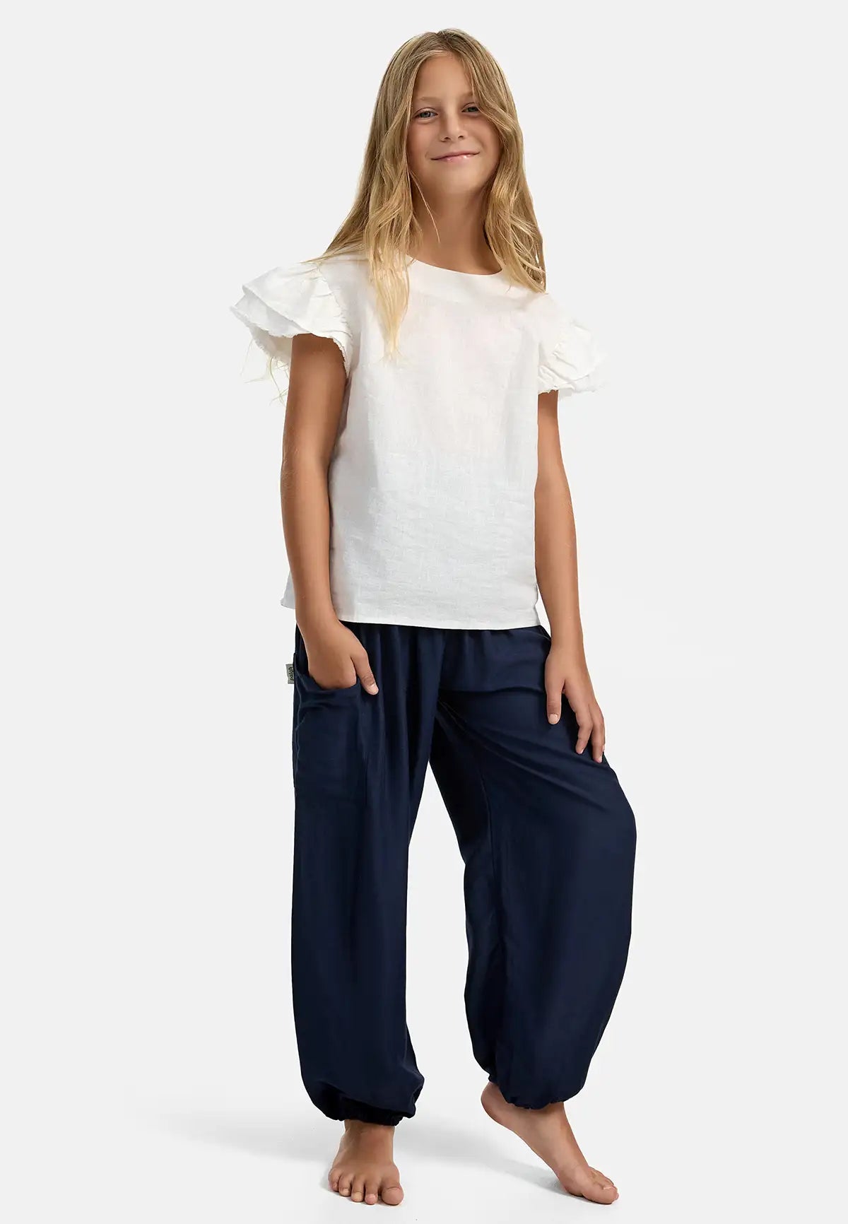 Kids Harem Pants Blue