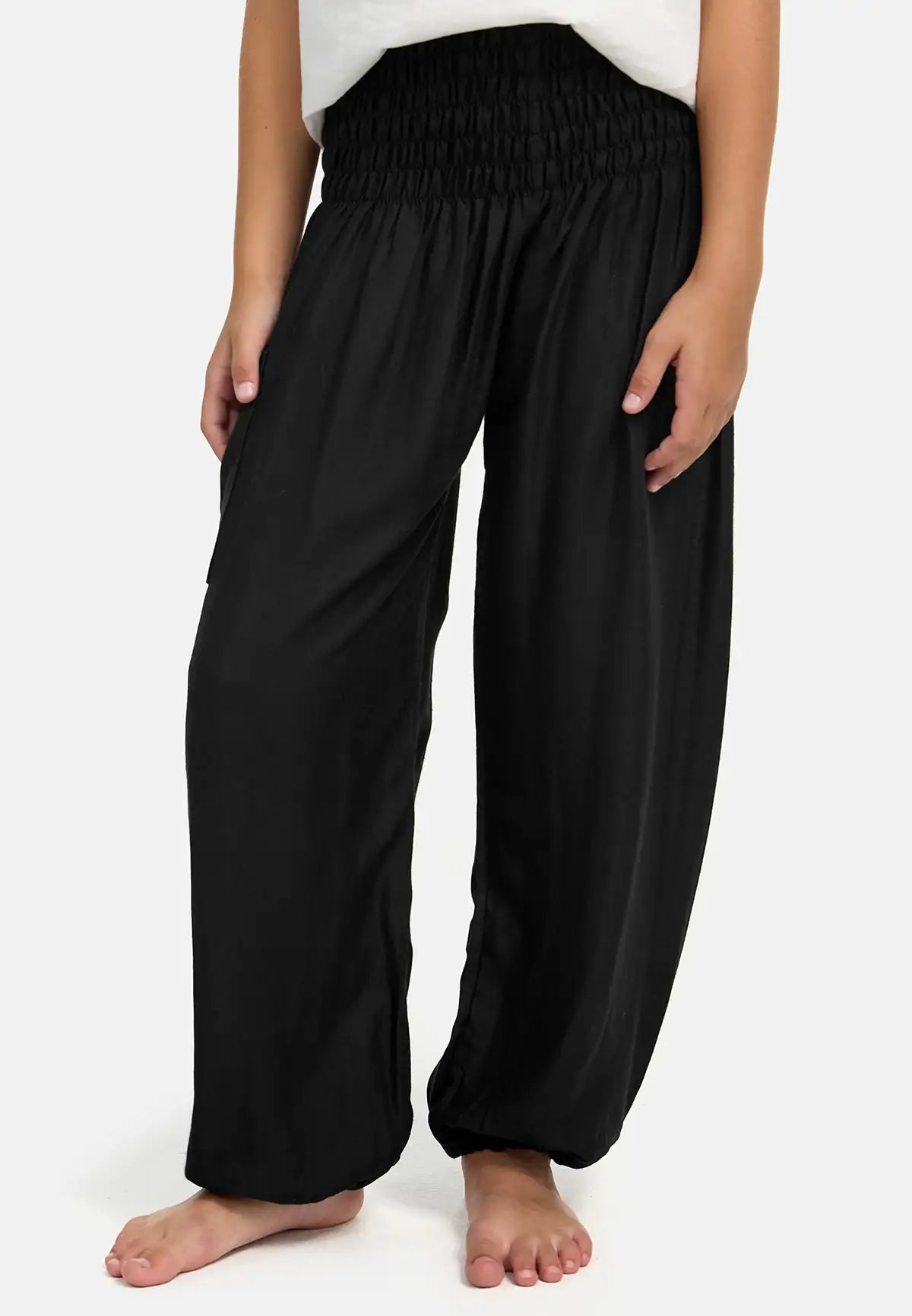 Kids Harem Pants Black