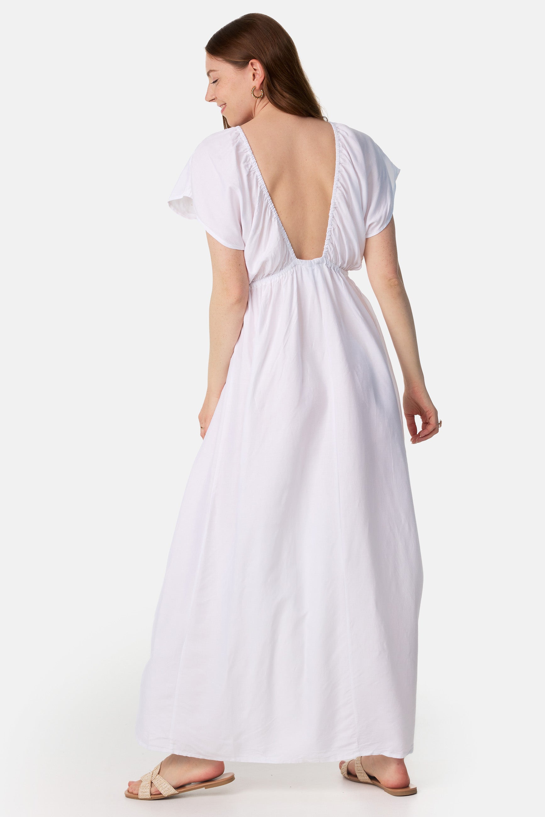 Langes Kleid Weiß