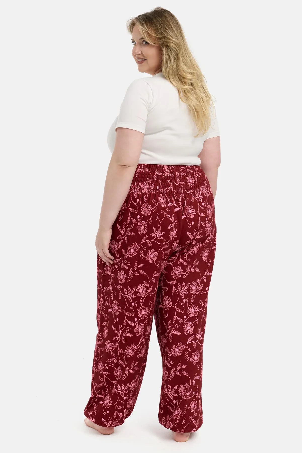 Warm loungewear harem pants wildflower plus size