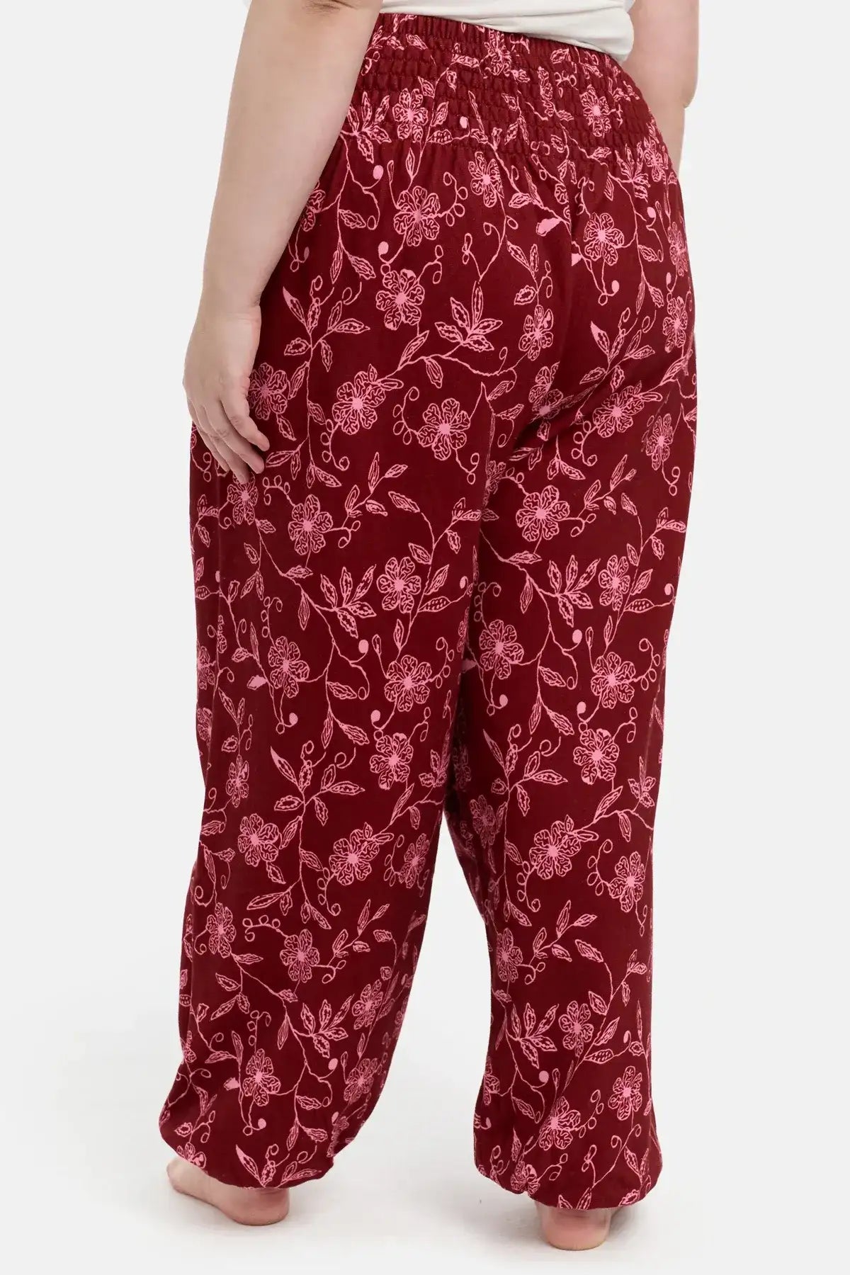 Warm loungewear harem pants wildflower plus size