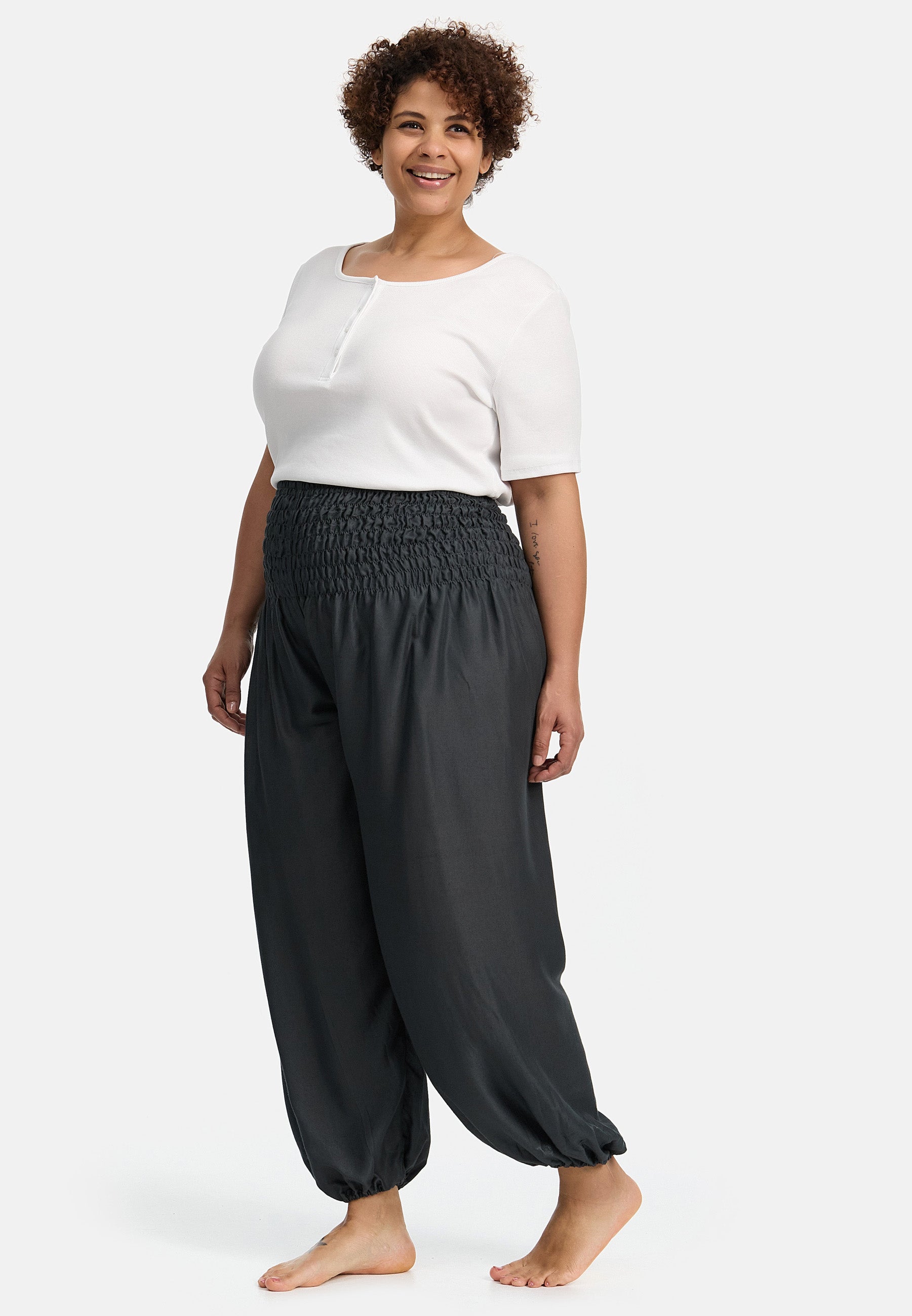 Haremshose Anthrazit Plus Size