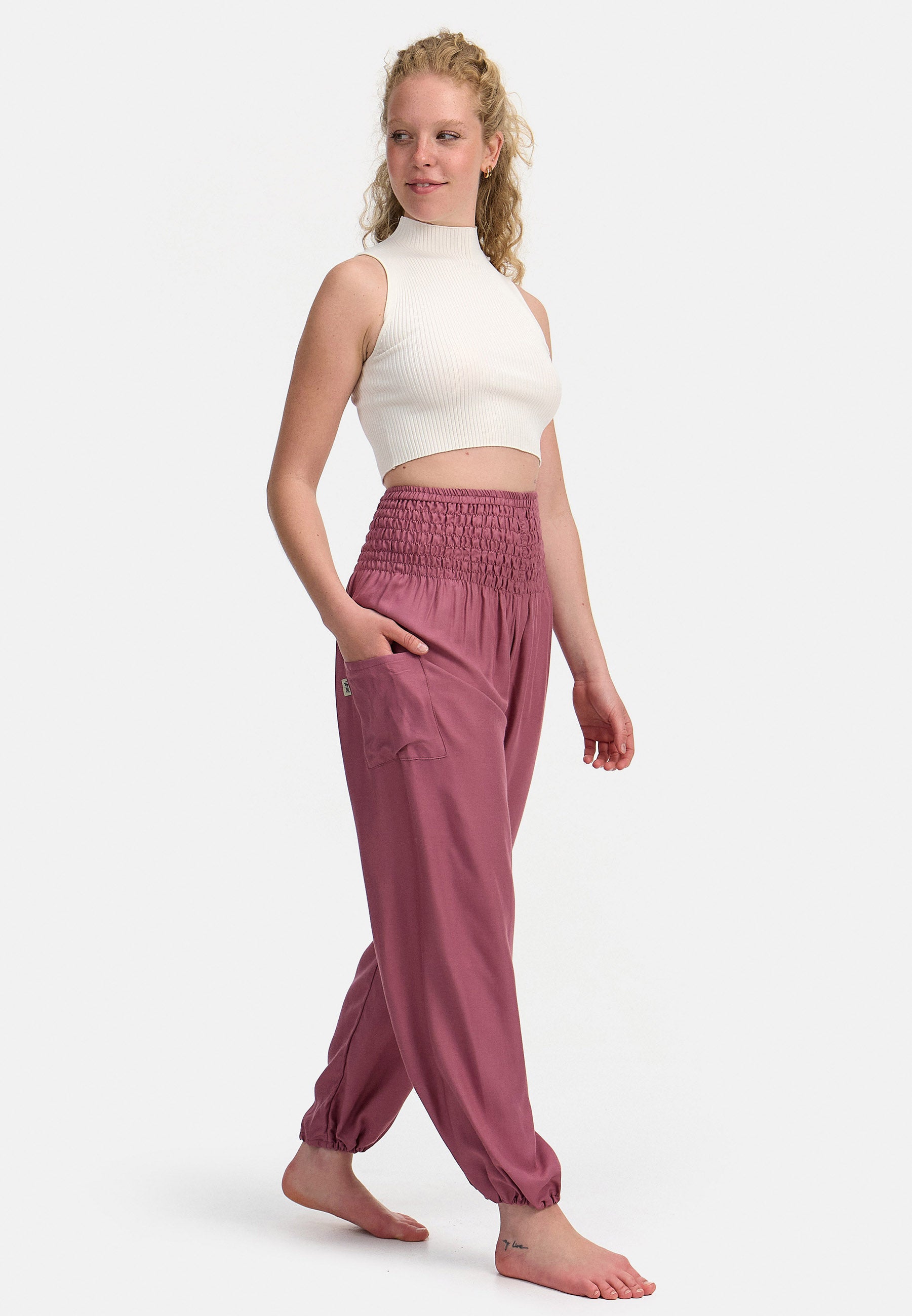 Harem Pants Raspberry Red