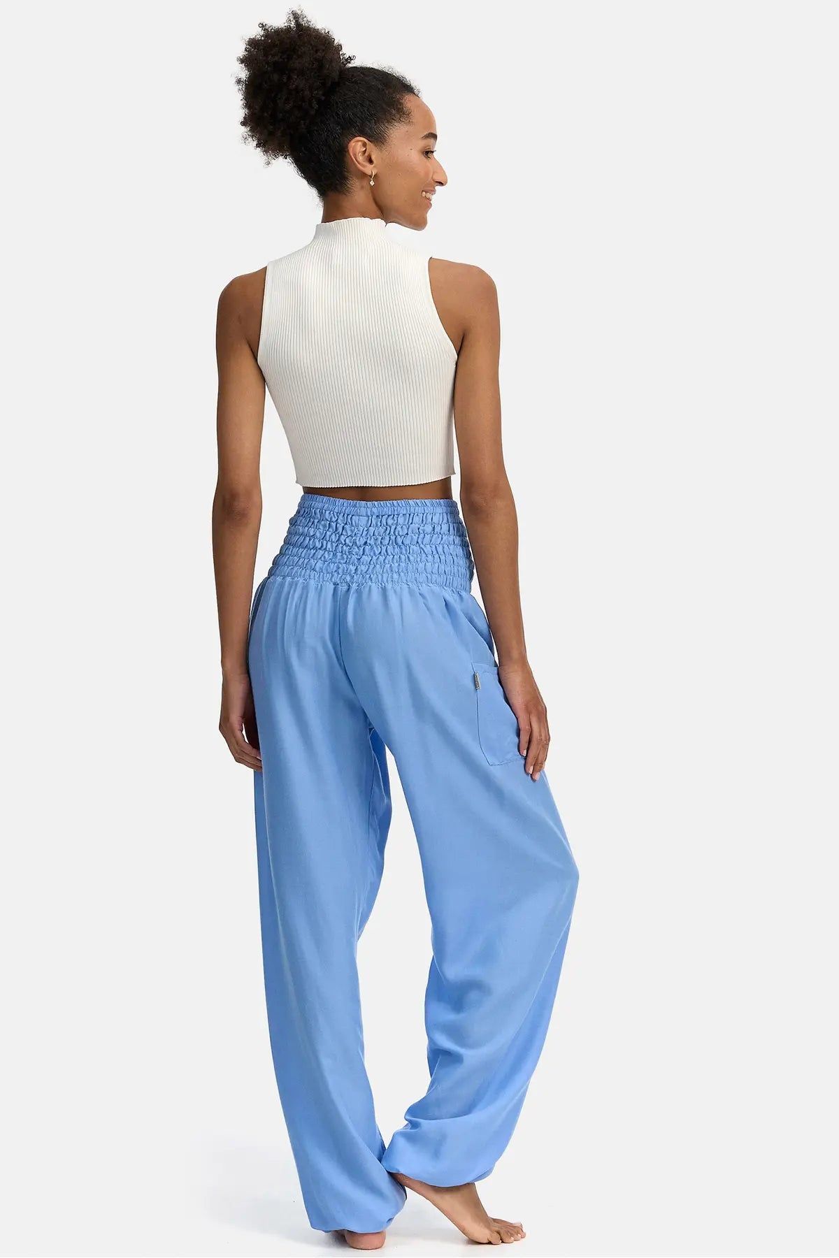 Harem pants sky blue long version