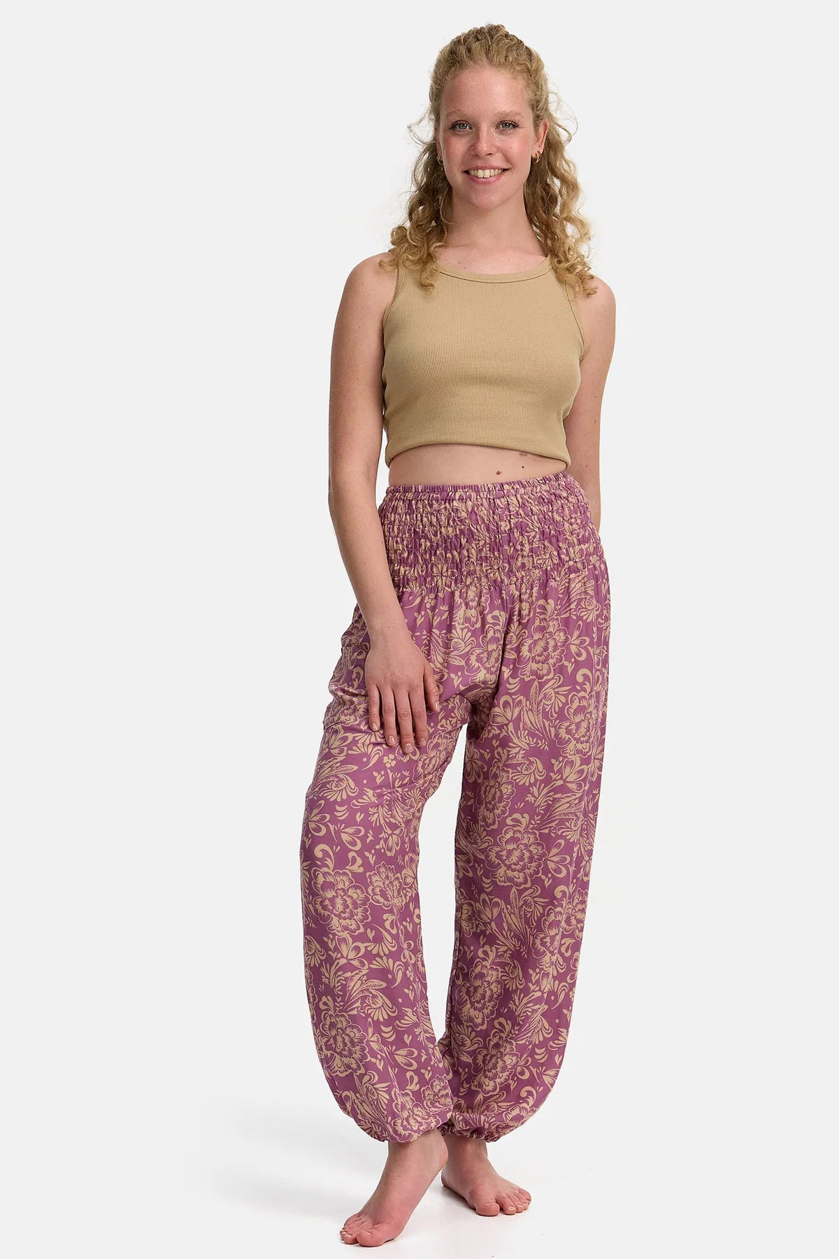 Harem pants rose blossom pink