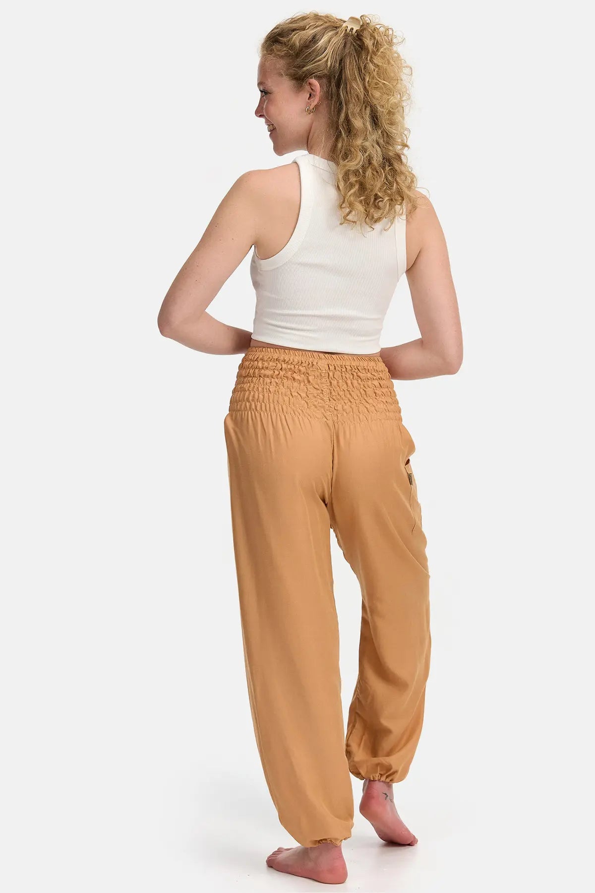 Harem pants saffron yellow