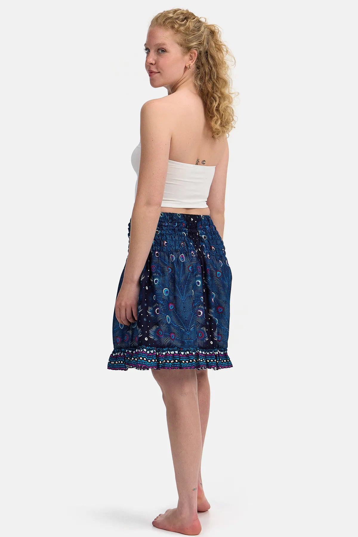 Short skirt Blue Peacock Eye