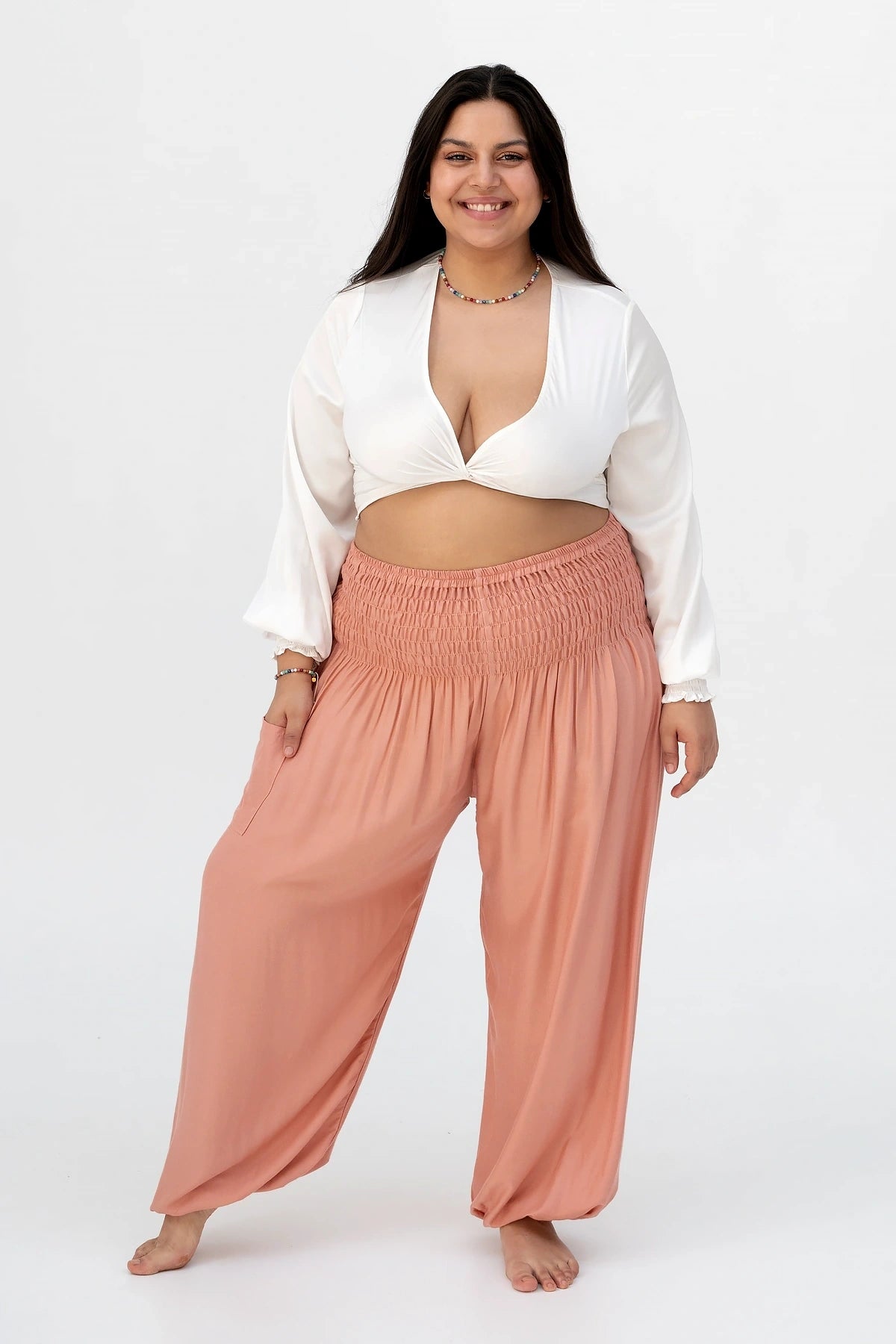 Haremshose Altrosa Plus Size