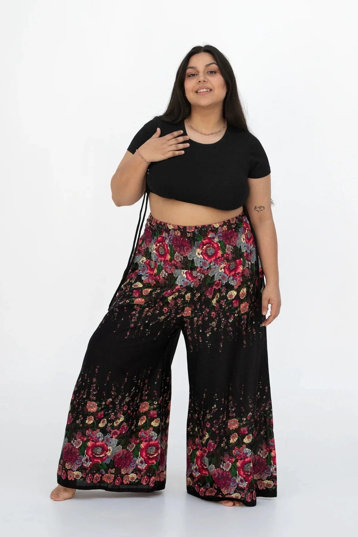 Palazzo Tropische Blütenpracht Plus Size