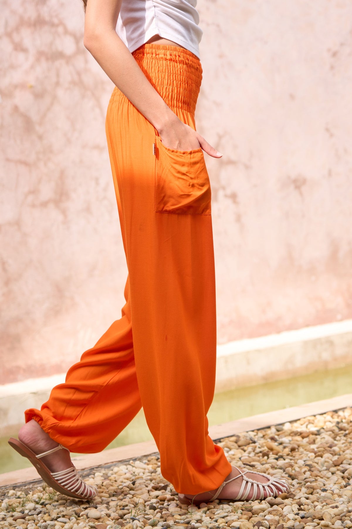 Harem pants Mango Plus Size