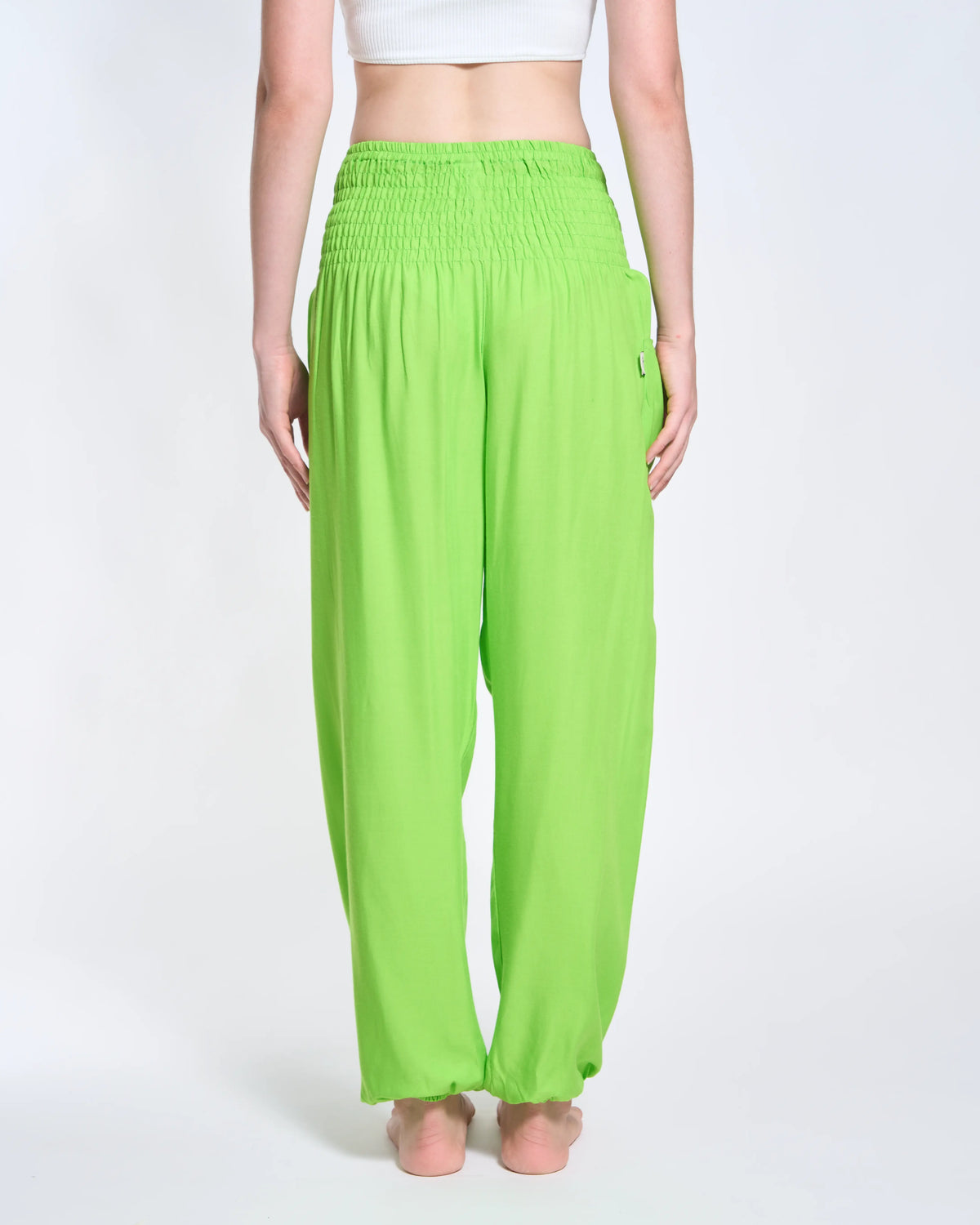 Harem pants raspberry red