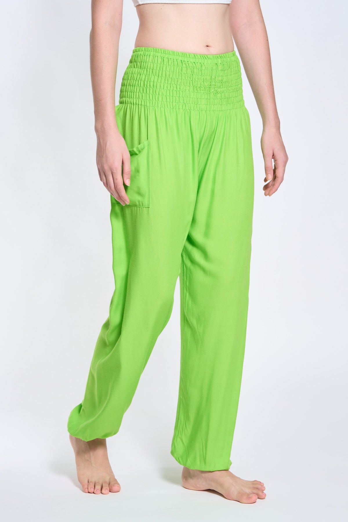 Harem pants raspberry red