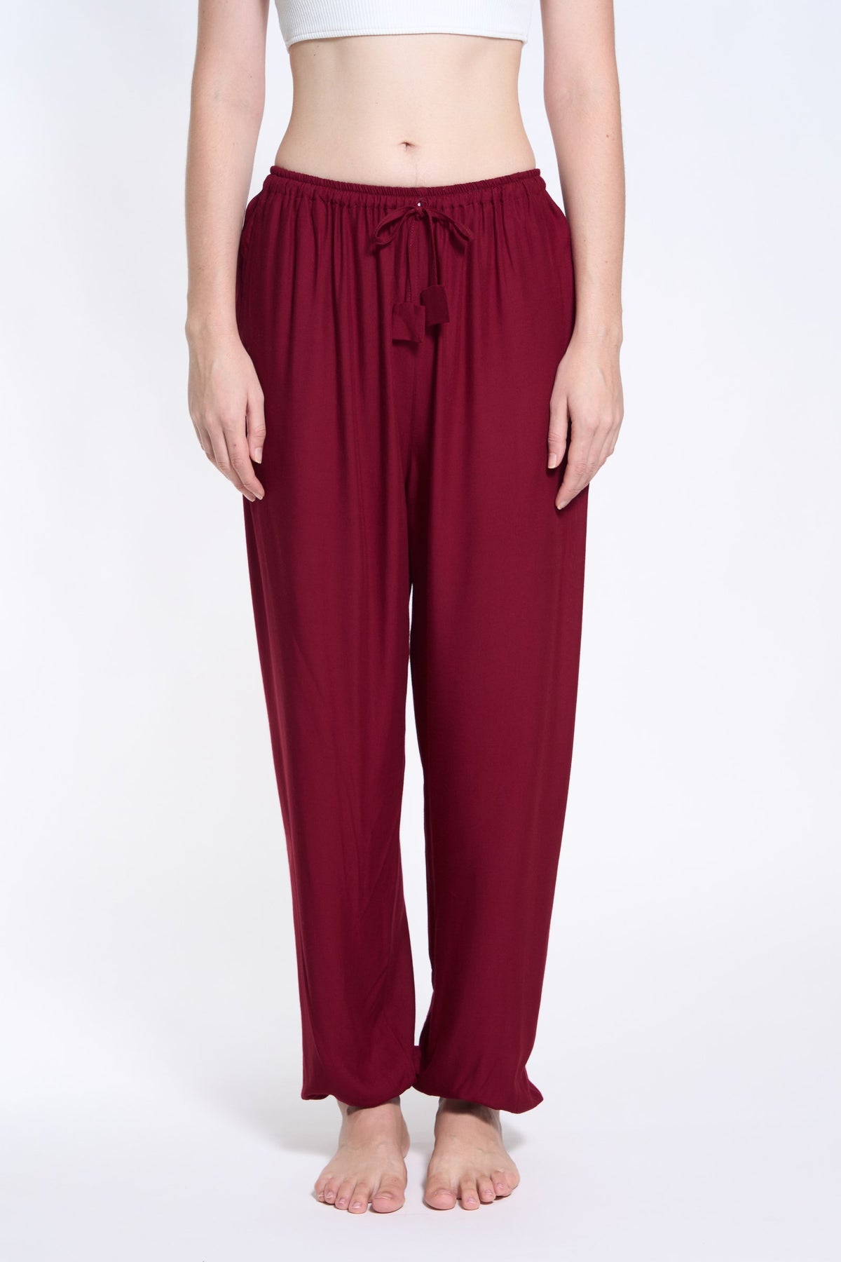 Chillerhose Weinrot