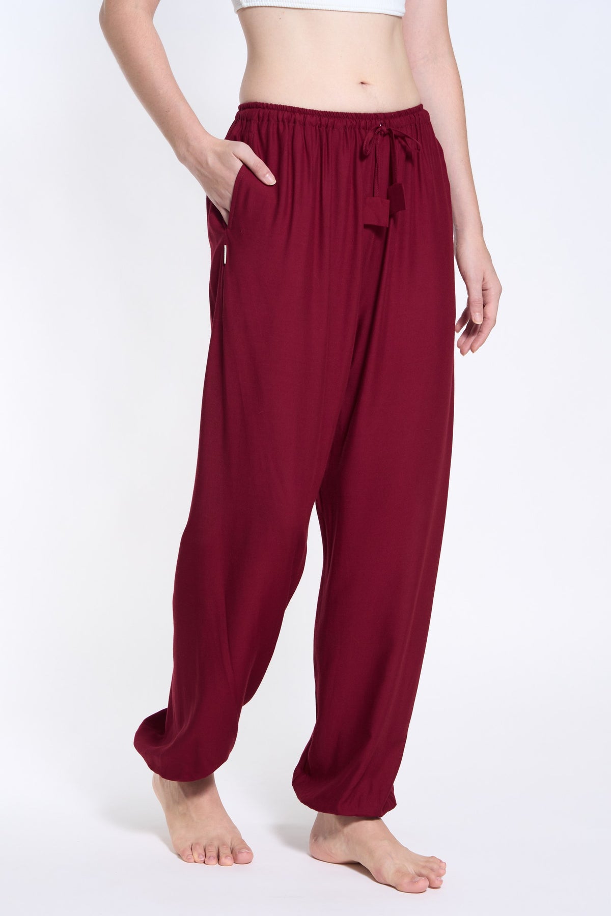 Chillerhose Weinrot