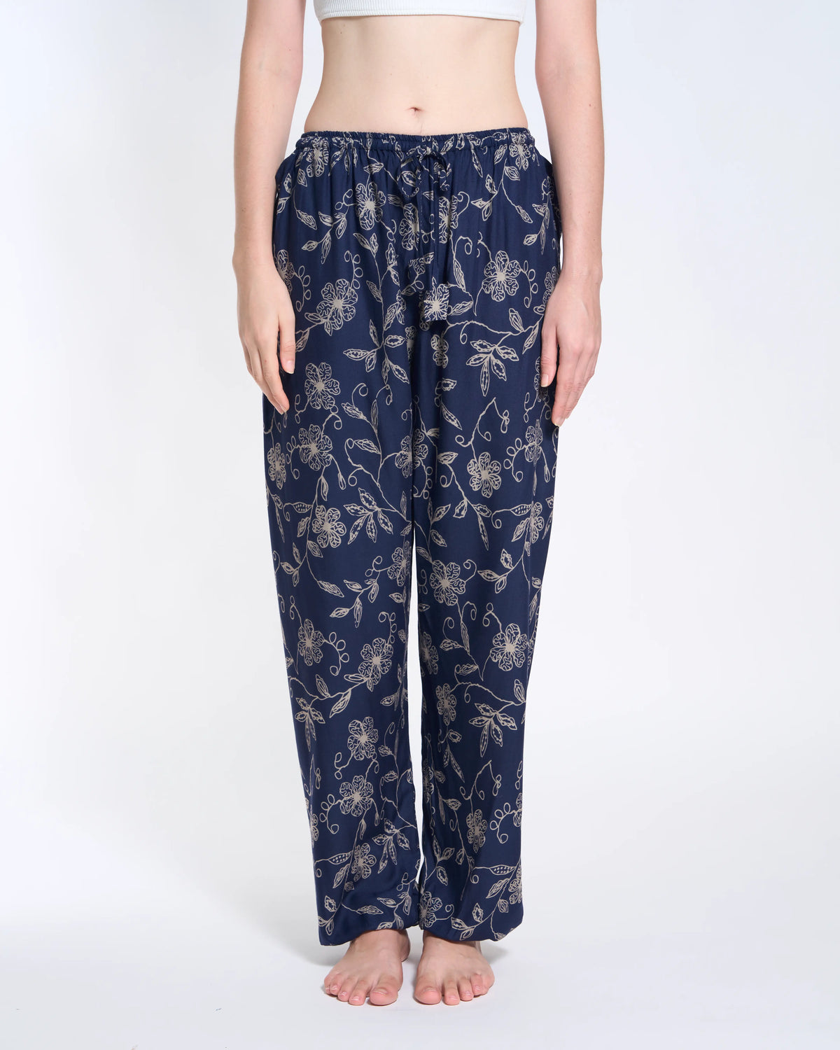 Tuch Tiefblaue Wildblume