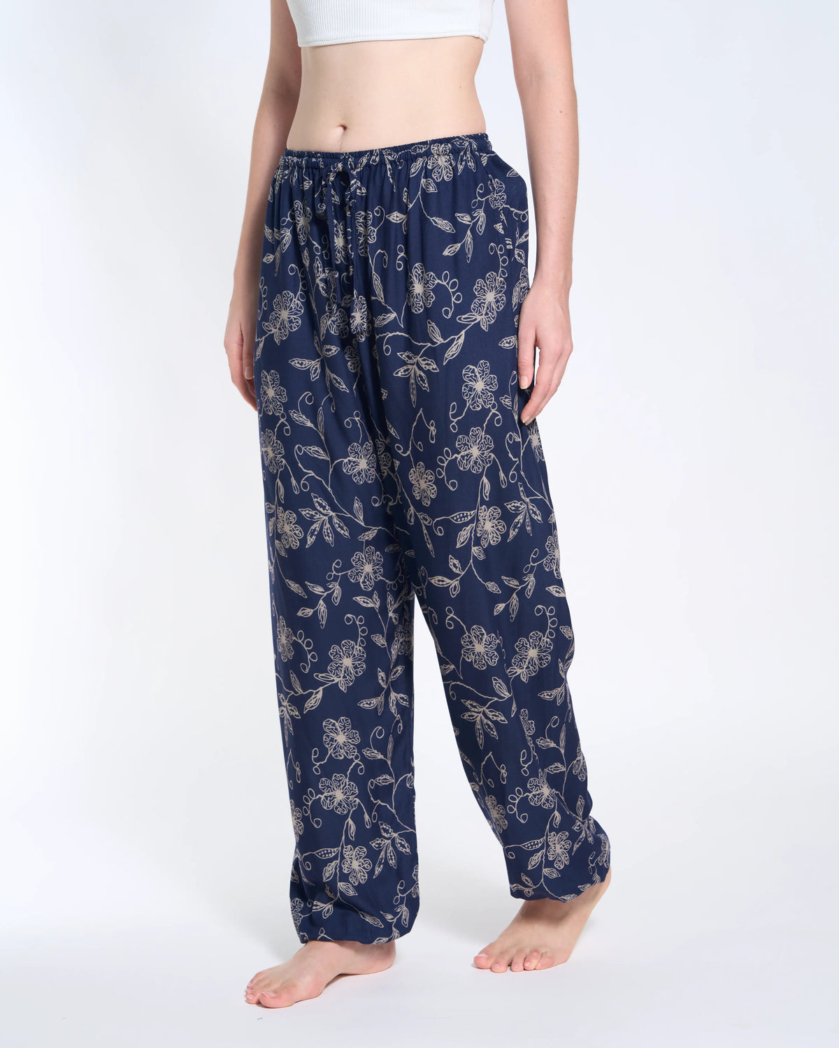 Tuch Tiefblaue Wildblume