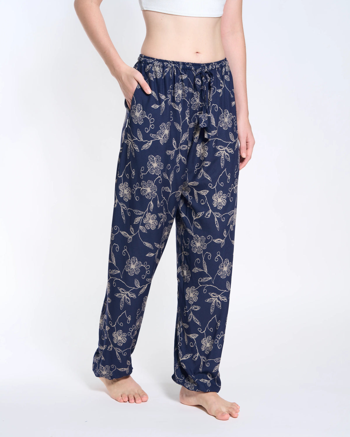 Tuch Tiefblaue Wildblume