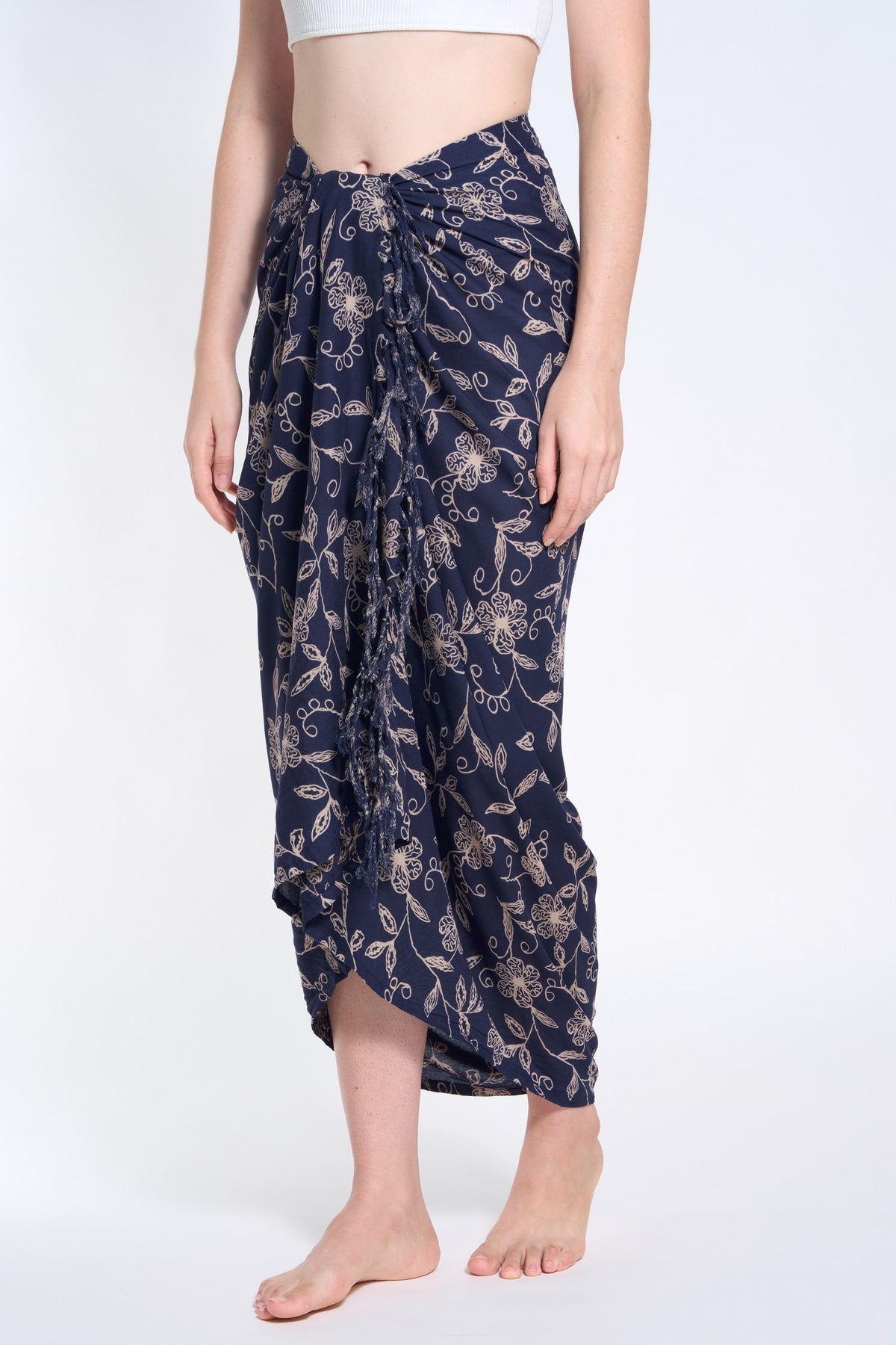 Tuch Tiefblaue Wildblume