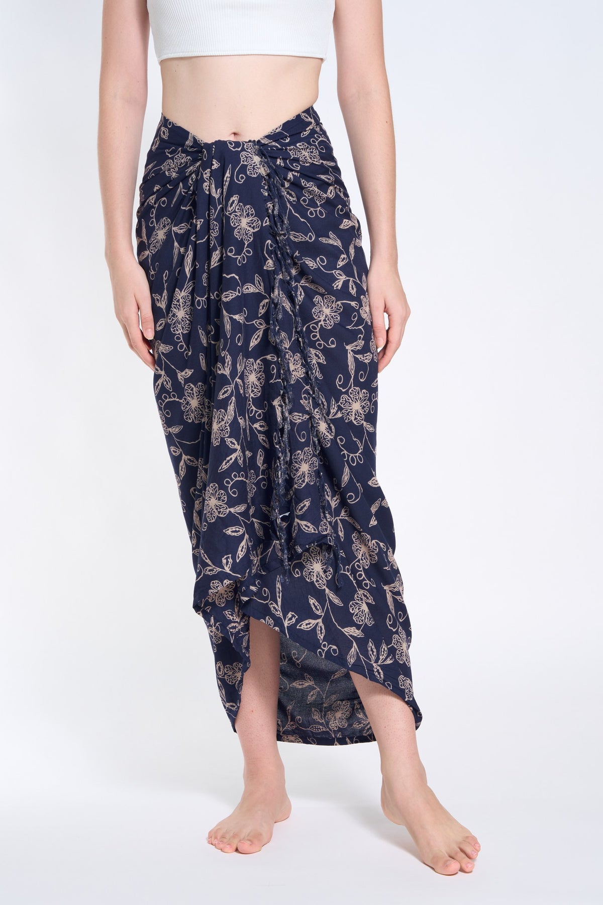Shawl Deep Blue Wildflower