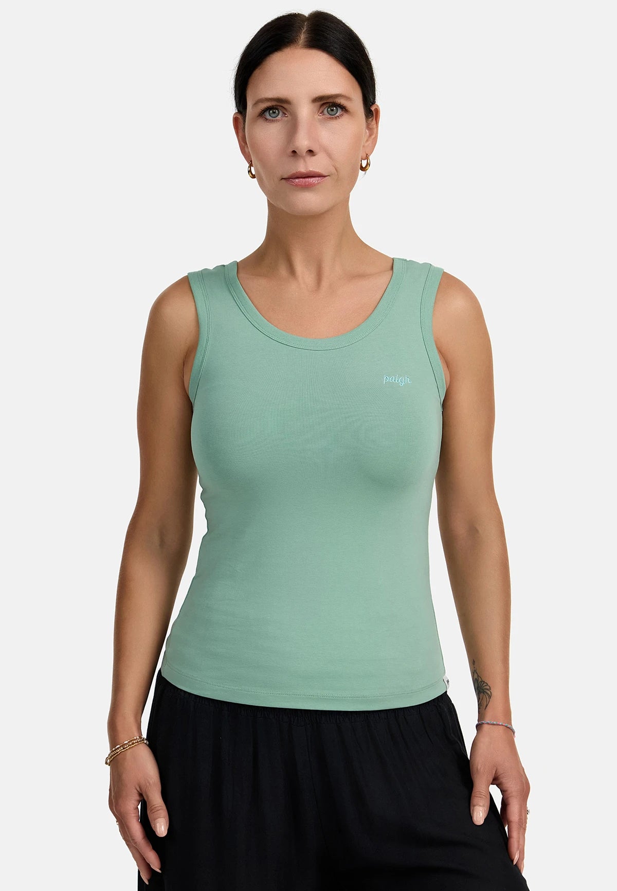 Organic Tank Top Sage Green