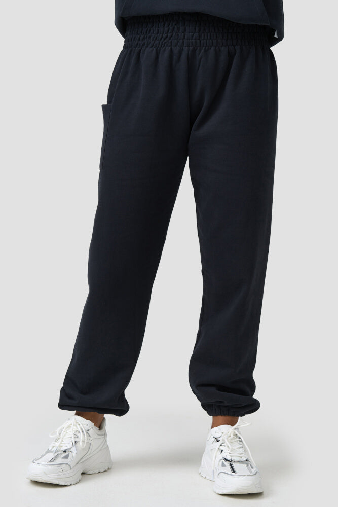 Warm Loungewear Harem Pants Black
