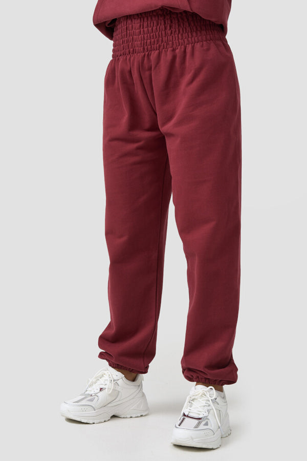 Warm Loungewear Harem Pants Wine Red